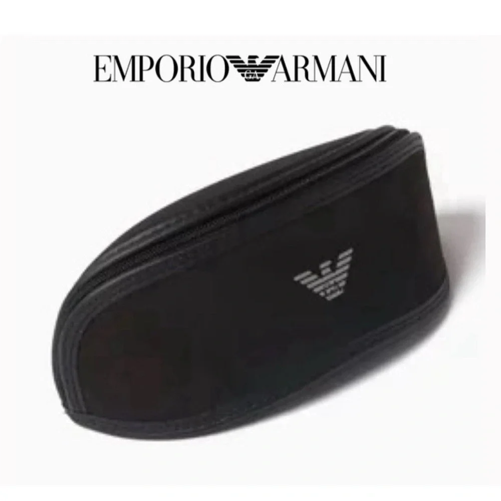NEW Unused Emporio Armani Black Soft Side Zipped Eyewear Case